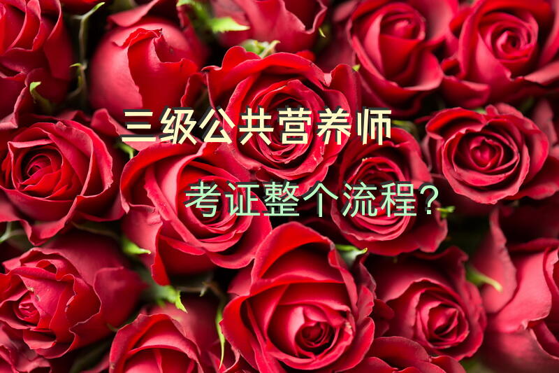 三级公共营养师考证整个流程？