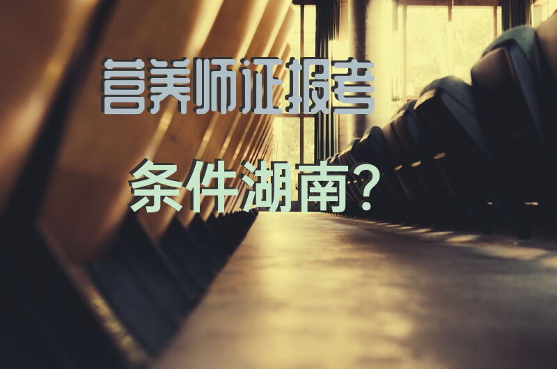 营养师证报考条件 湖南？