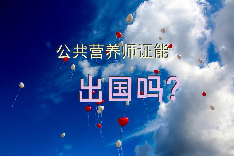 公共营养师证能出国吗？