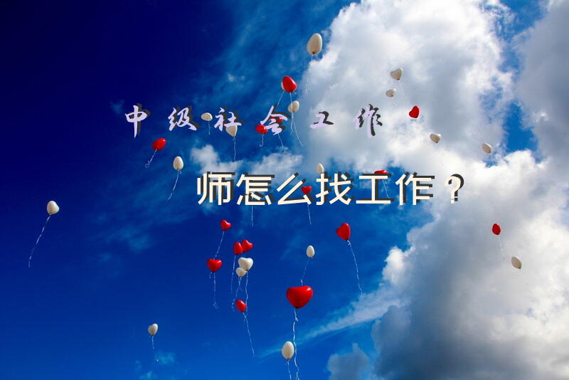 中级社会工作师怎么找工作？