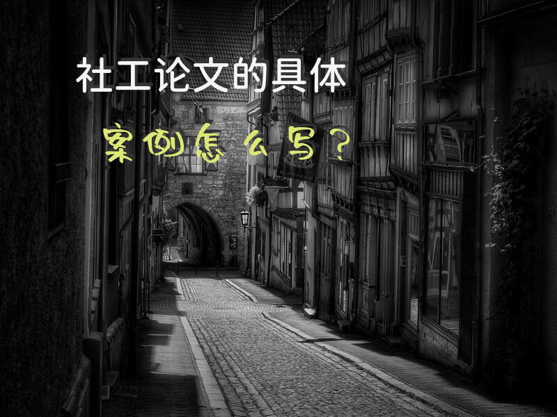 社工论文的具体案例怎么写？