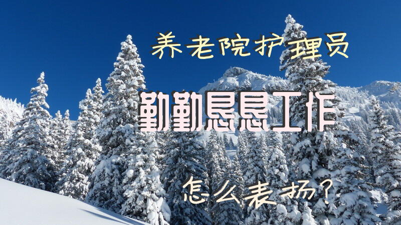 养老院护理员勤勤恳恳工作 怎么表扬？