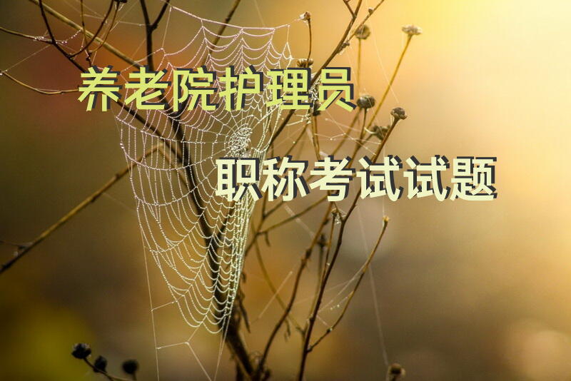 考试养老护理的技巧？
