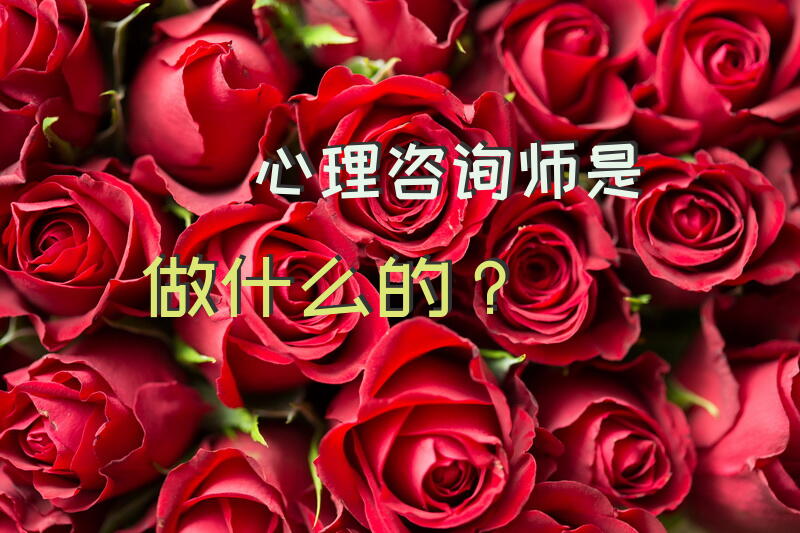 心理咨询师是做什么的？
