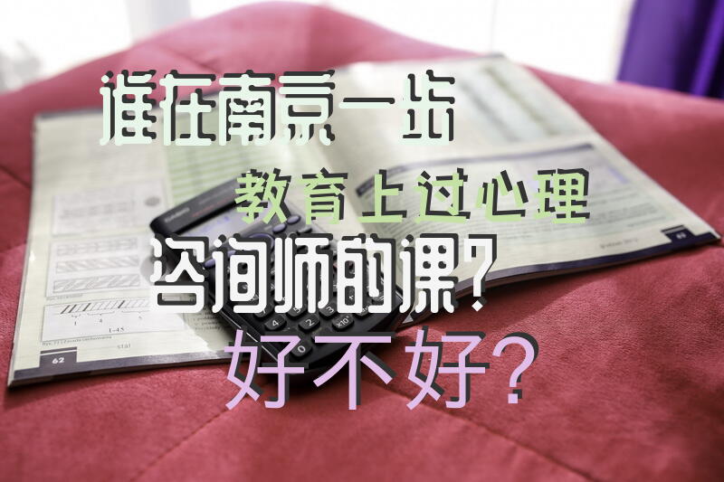 谁在南京一步教育上过心理咨询师的课？好不好？