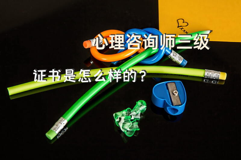 心理咨询师三级证书是怎么样的？