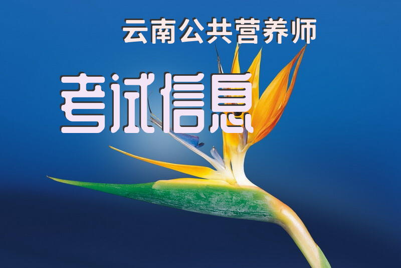 云南公共营养师考试信息