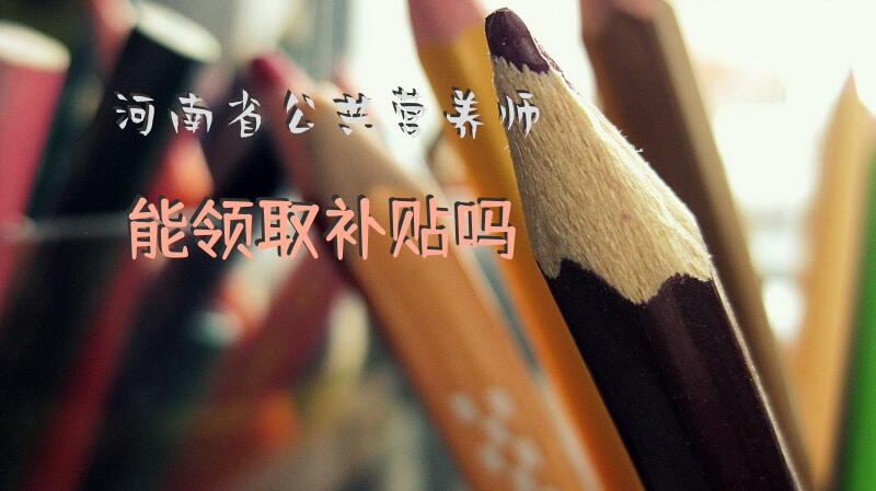 河南省公共营养师能领取补贴吗？