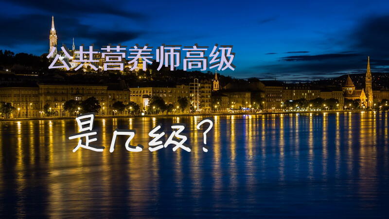 公共营养师高级是几级？